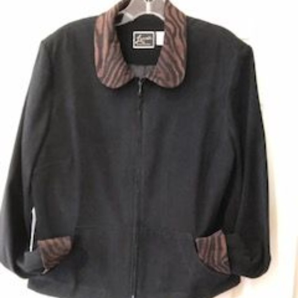 Nina Leonard Zip-Up Jacket